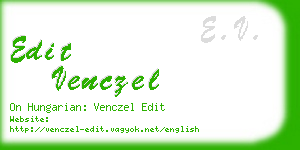 edit venczel business card